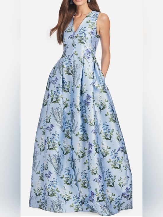 Sachin + Babi Dresses & Skirts - Sachin And Babi Sachin & Babi Brooke Floral Sleeveless Mikado Gown 16W